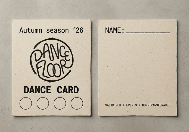 Autumn Season '26 Dance Card